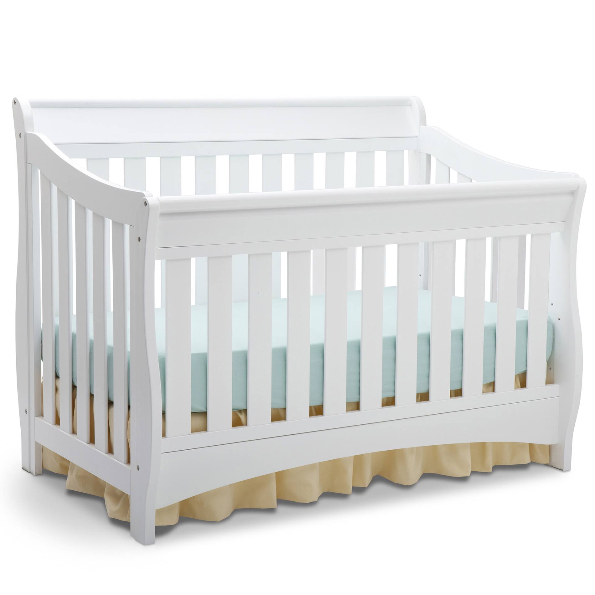 Delta Children Bentley 'S' Series 4in1 Convertible Crib White Frgino