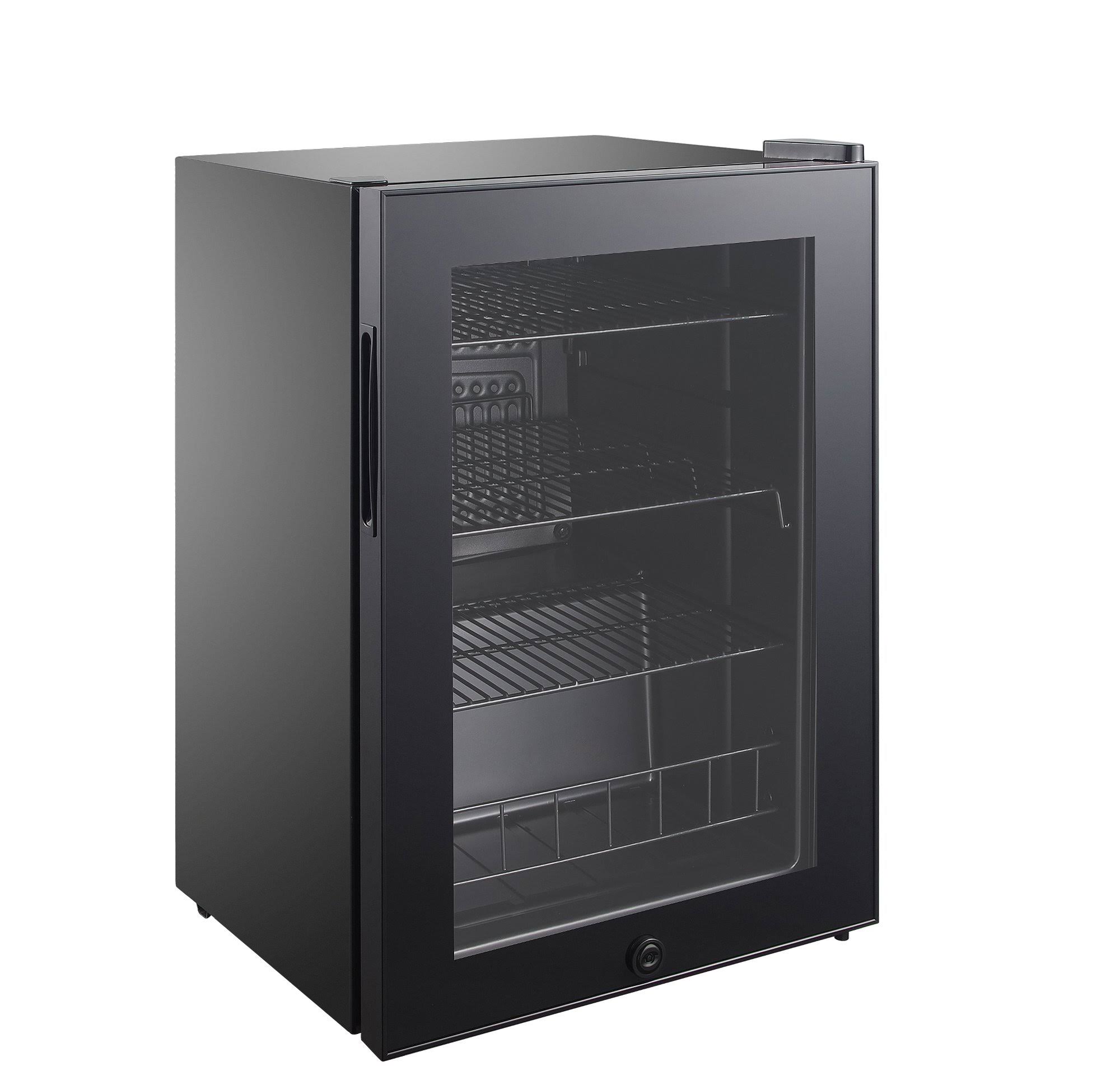 NewAir 90 Can Capacity Compact Beverage Fridge Cooler with Glass Door