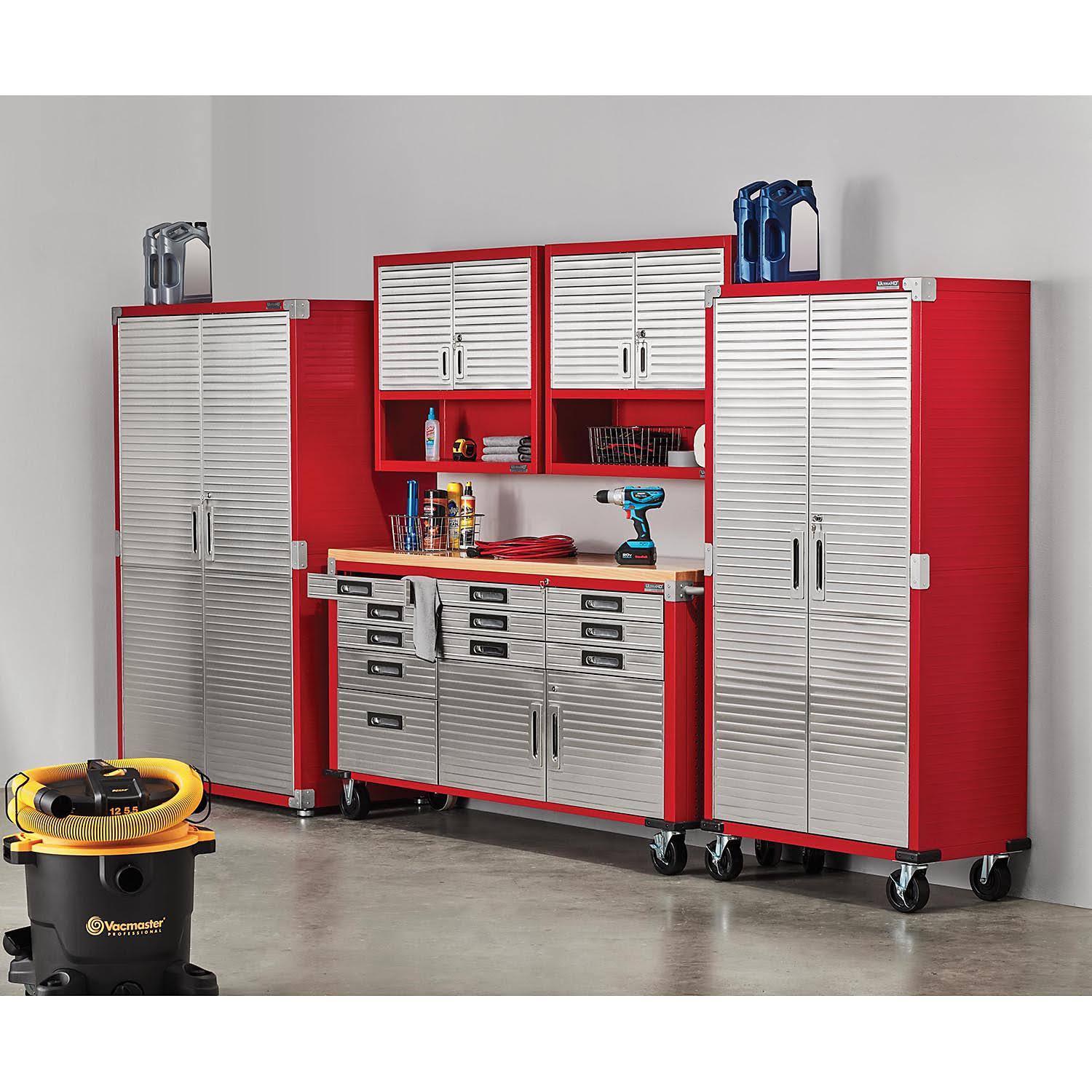 Seville Classics UltraHD Tall Storage Red Hrazda