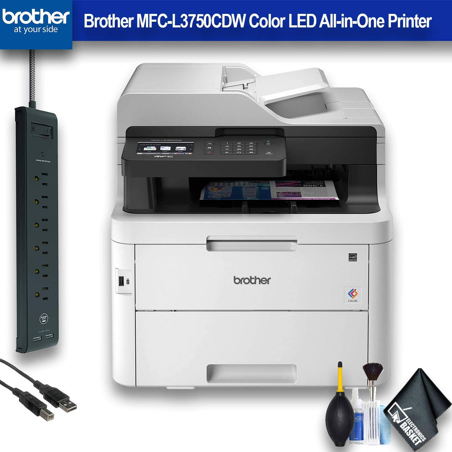 Brother MFC L3750CDW Duplex WiFi Color All in One Laser Printer Cirtcod