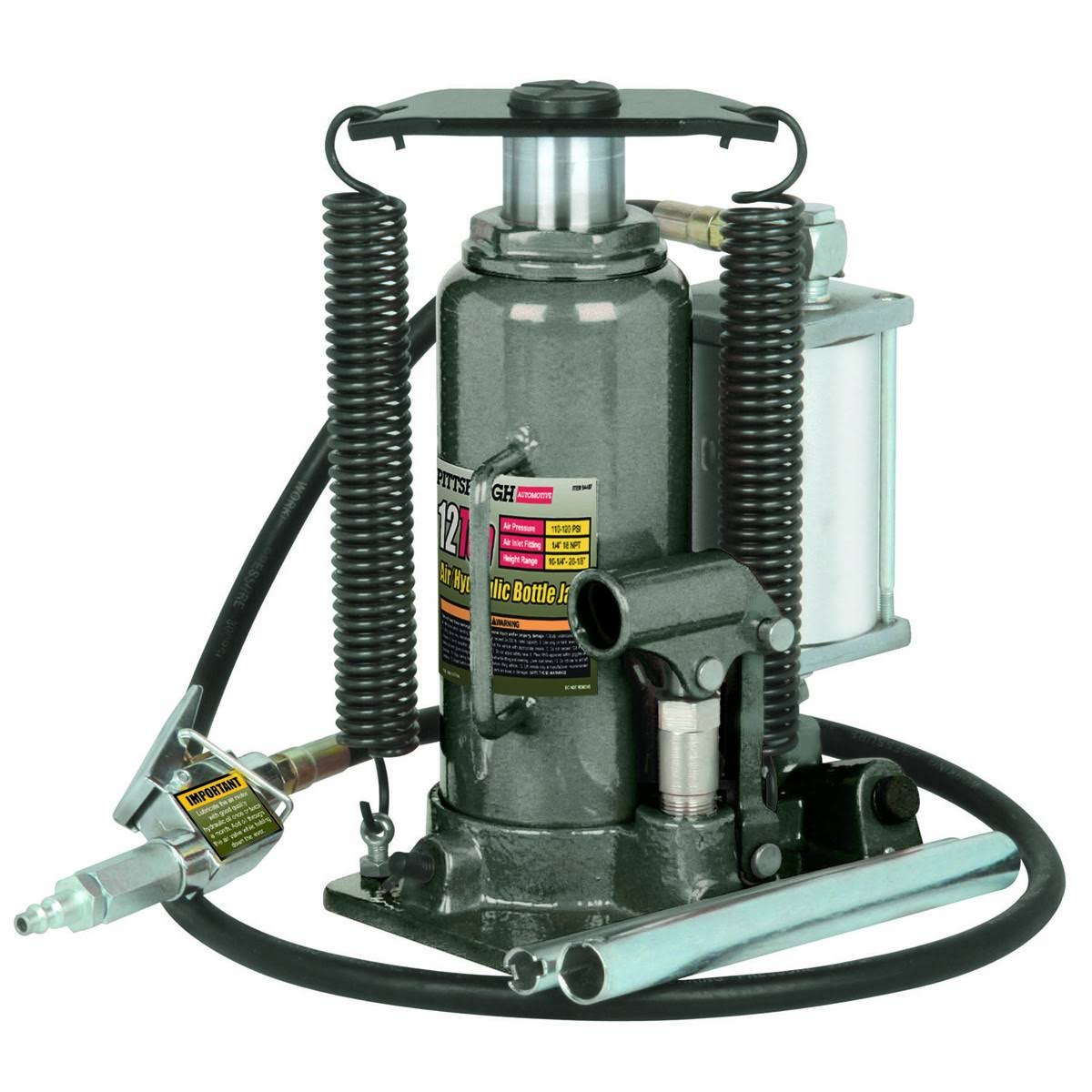 Pittsburgh 94487 12 Ton Air/Hydraulic Bottle Jack Cirtcod