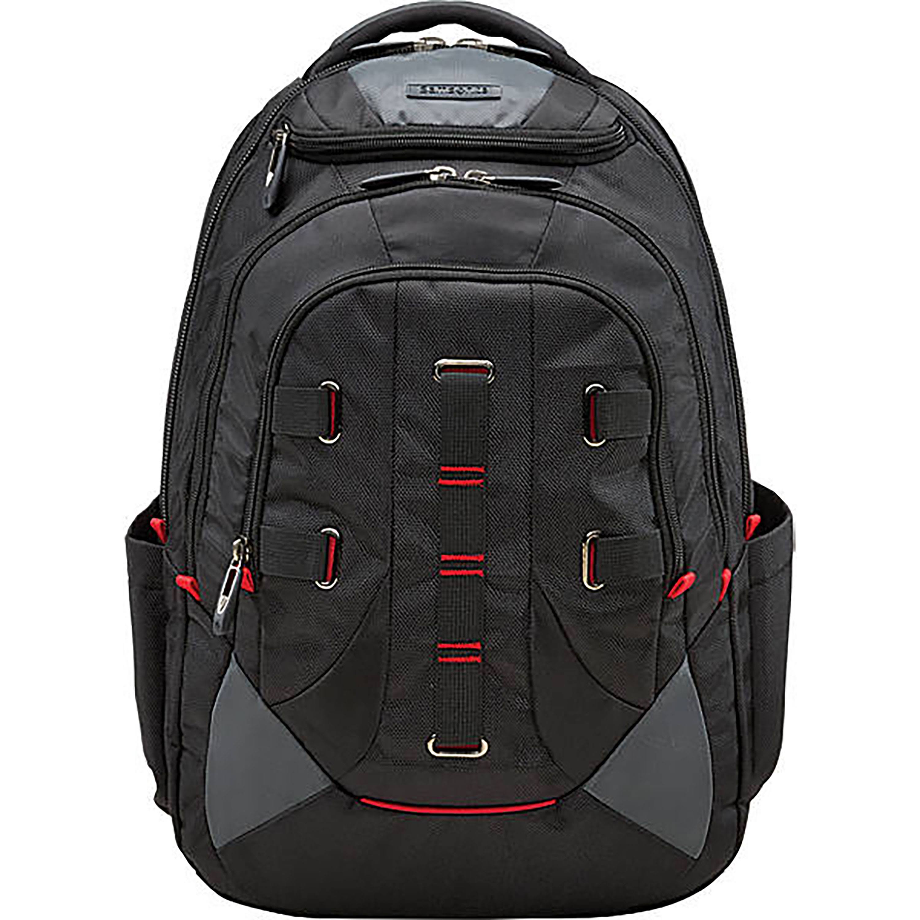 Samsonite Crosscut Laptop Backpack (Black/Red) Cirtcod