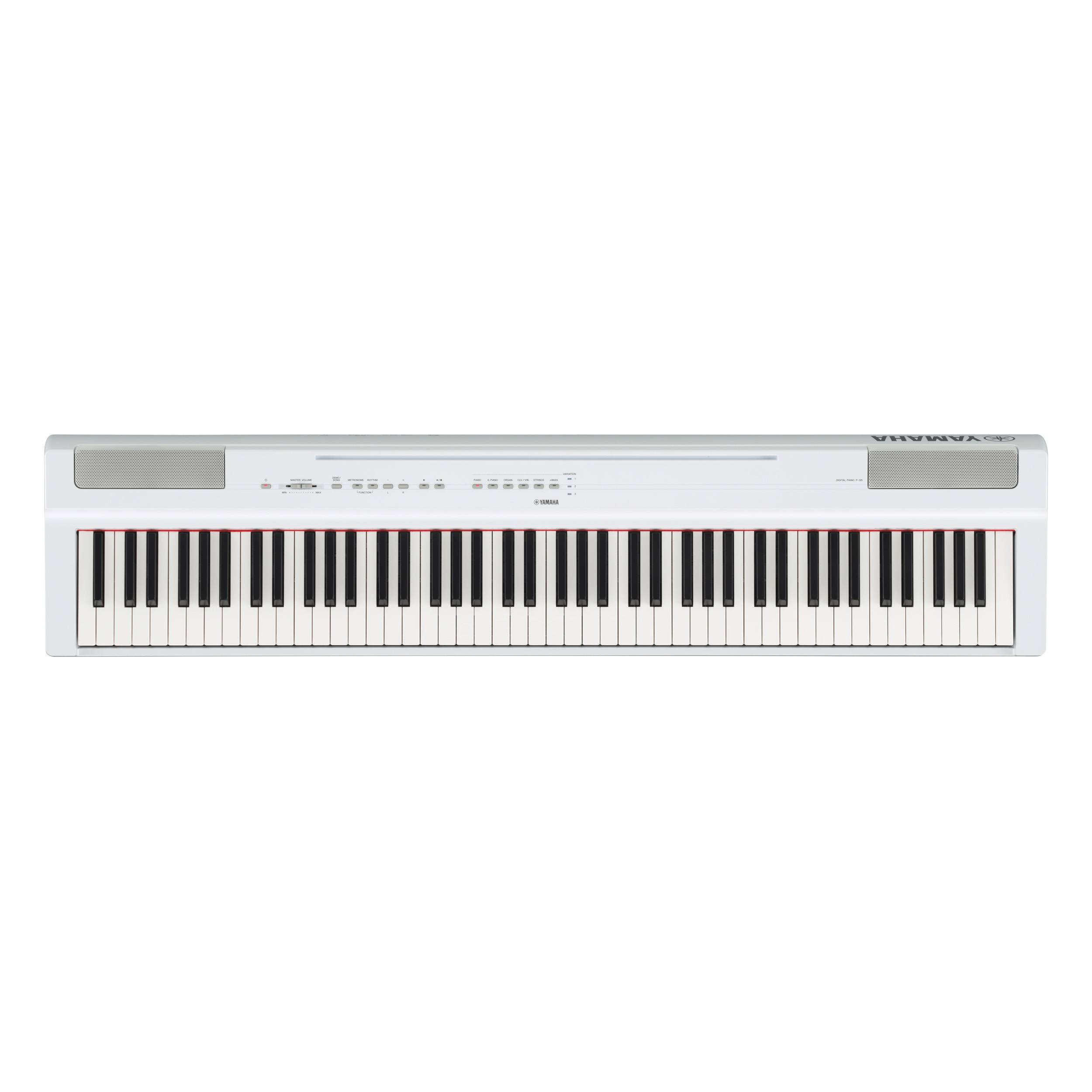 Yamaha P-125 Digital Piano White 88 Key - Cirtcod