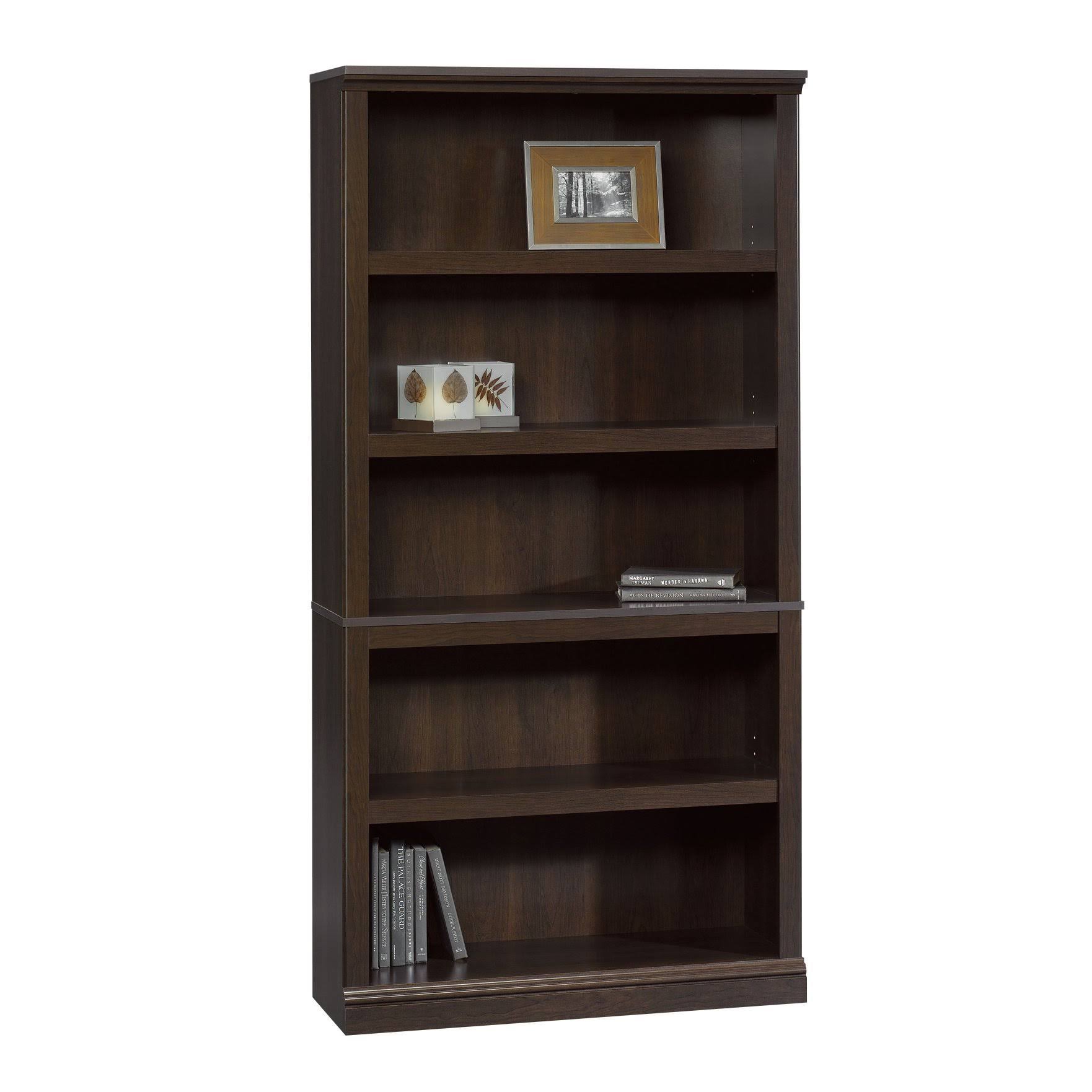 Sauder 5Shelf Bookcase Cinnamon Cherry Cirtcod