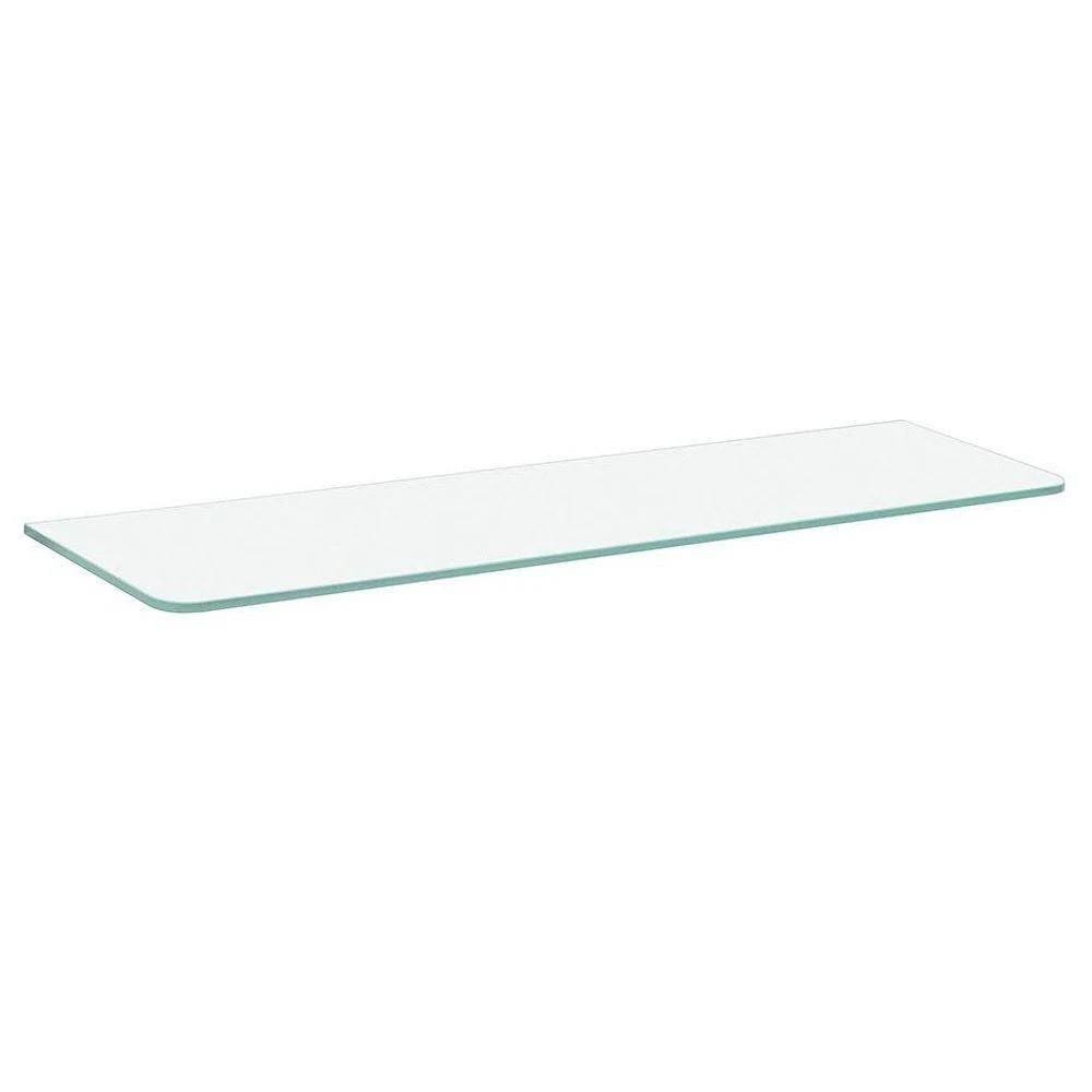 Dolle Shelving 32" x 10" Frosted Glass Shelf Kit with Two Ara Chrome