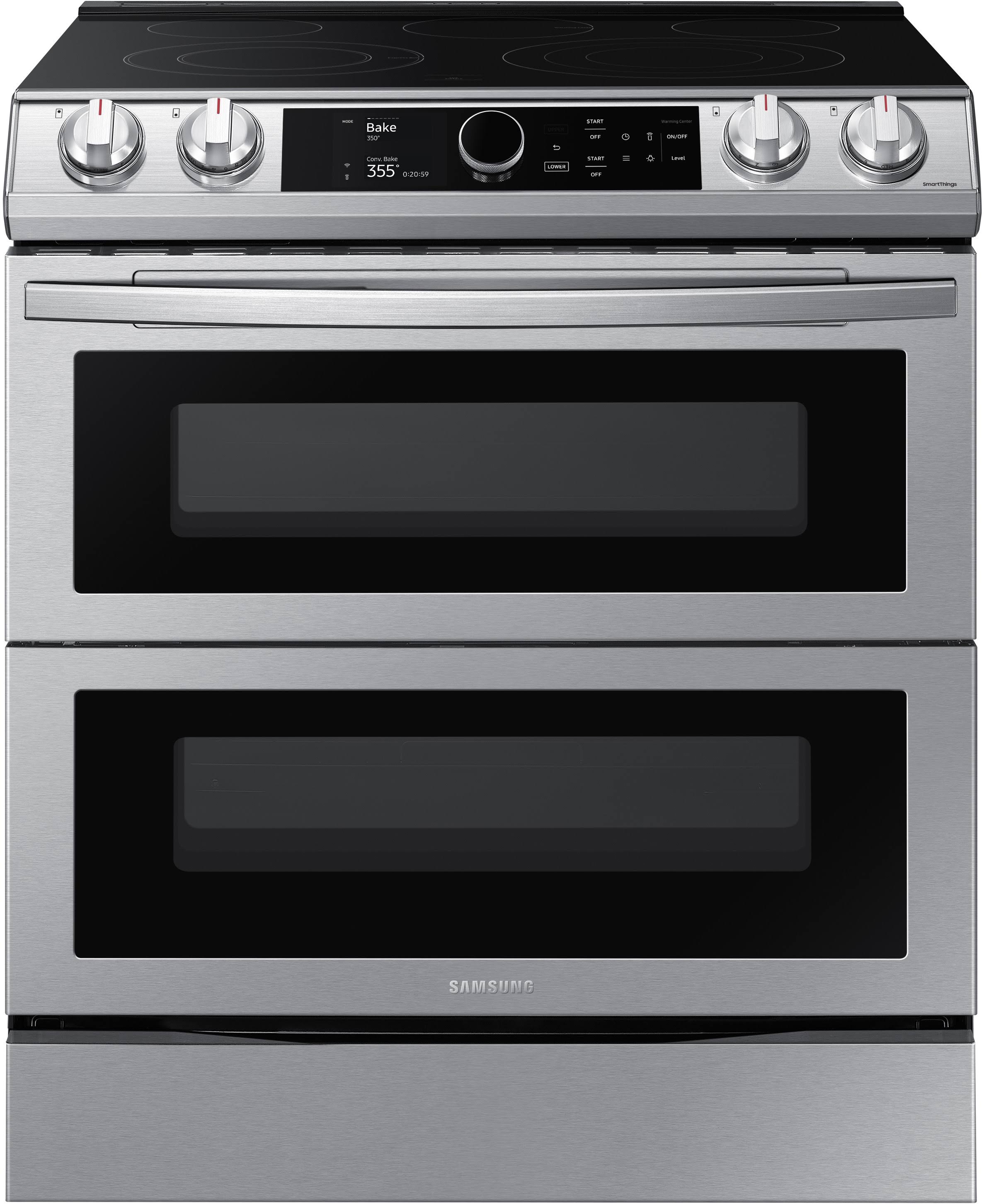 NE63T8751SS Samsung 6.3 Cu ft. Smart Slide-in Electric Range with Smar ...