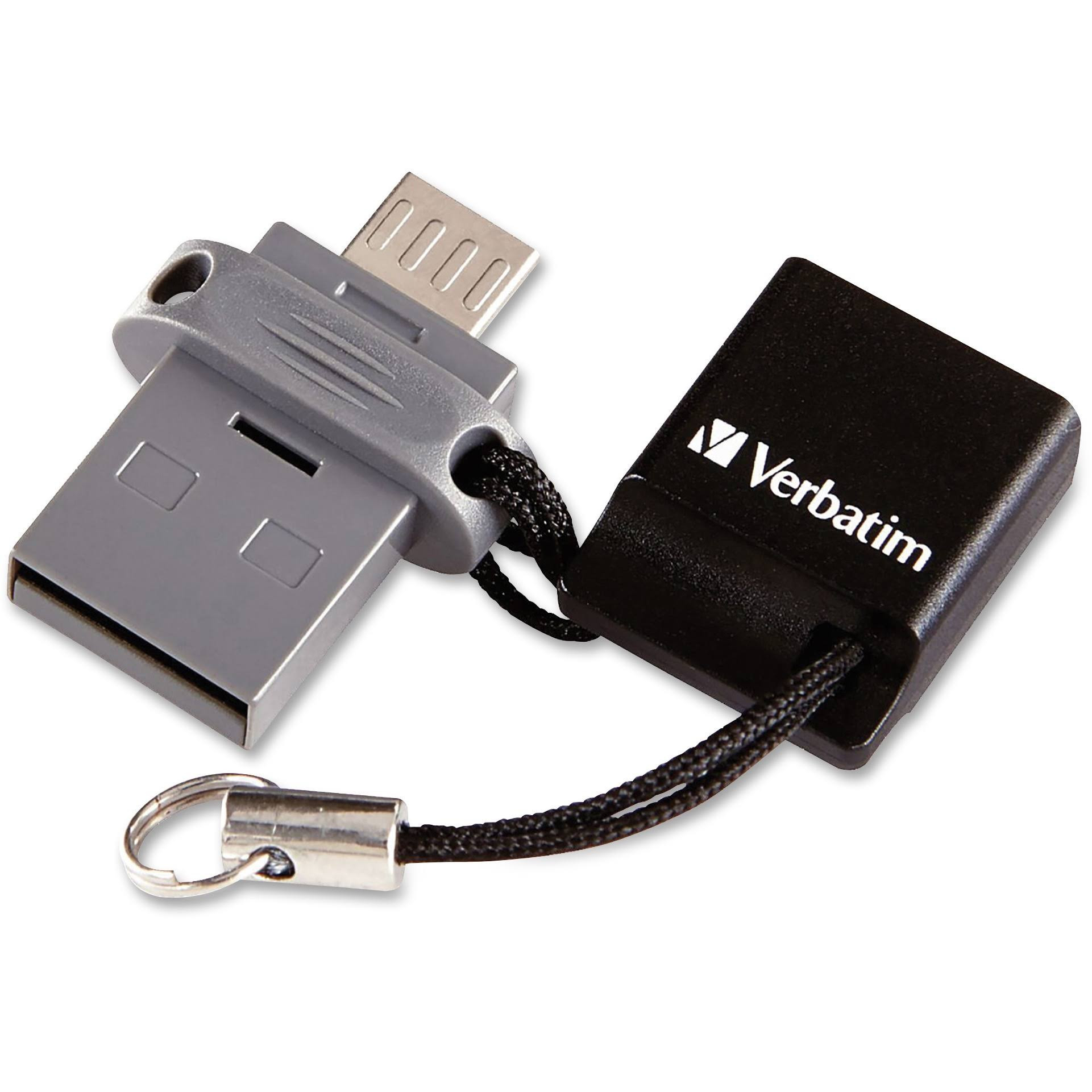 Verbatim 99140 Store 'n' Go Dual USB Flash Drive 64GB for OTG Devices