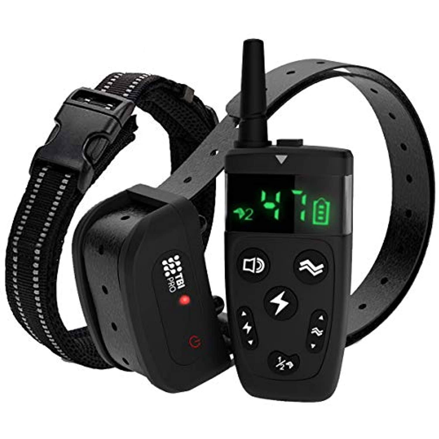 TBI Pro Dog Training Collar with Remote - Shock Collar for Dogs Range ...