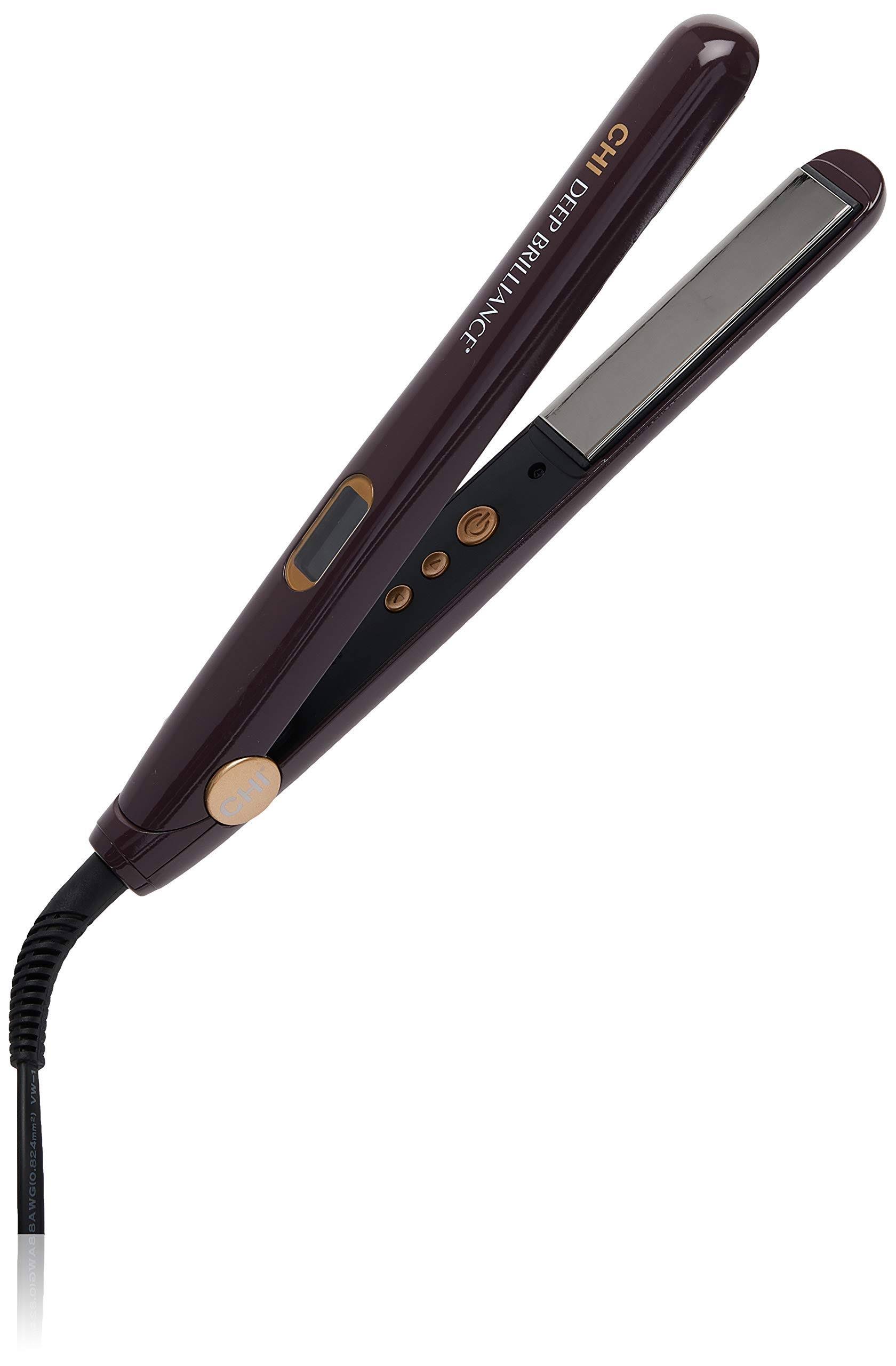 Chi Deep Brilliance Black Titanium 1 In Hairstyling Iron Purple Thebeastshops