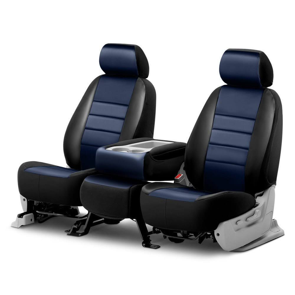 Fia SL67-34 Blue LeatherLite Custom Seat Cover