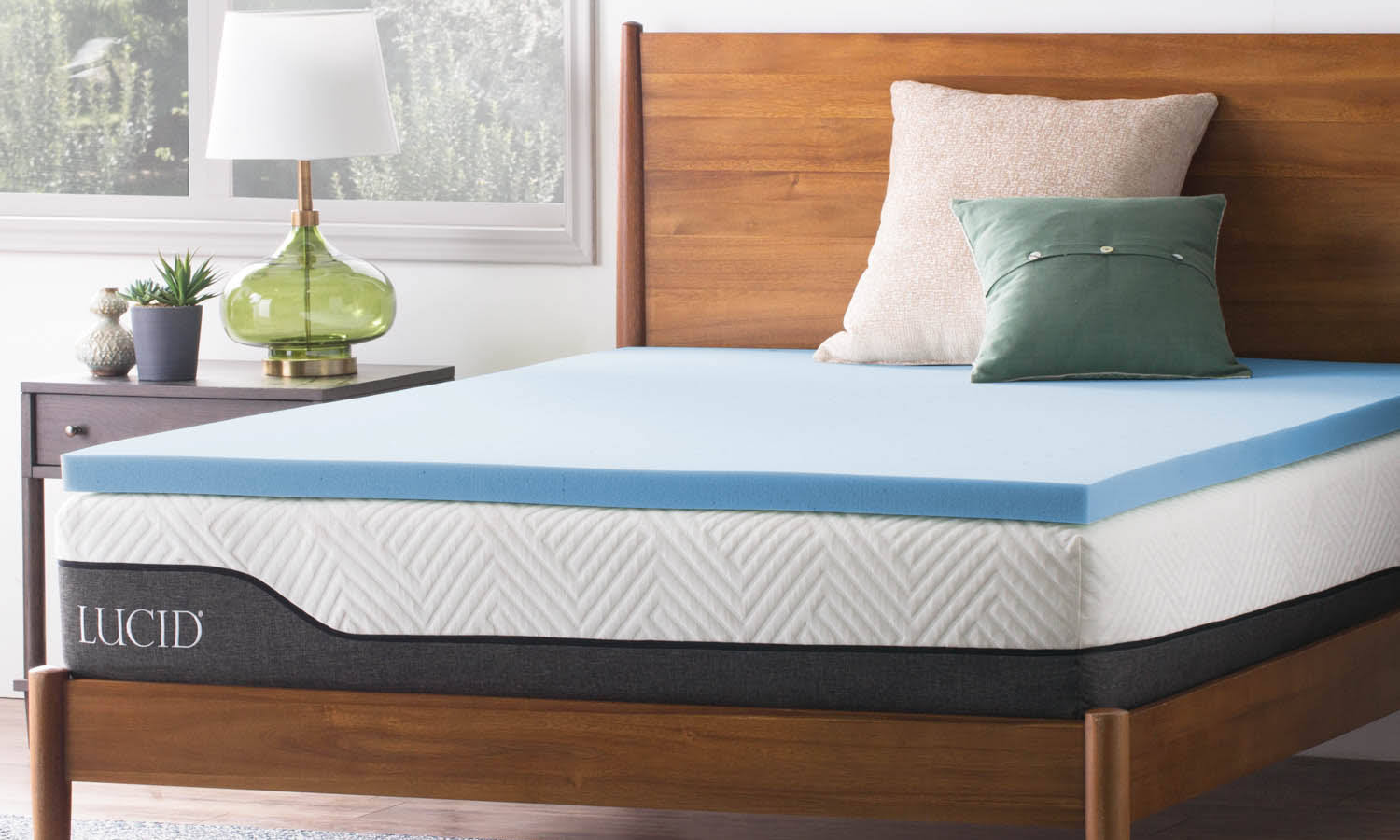 lucid 2 inch gel infused mattress topper
