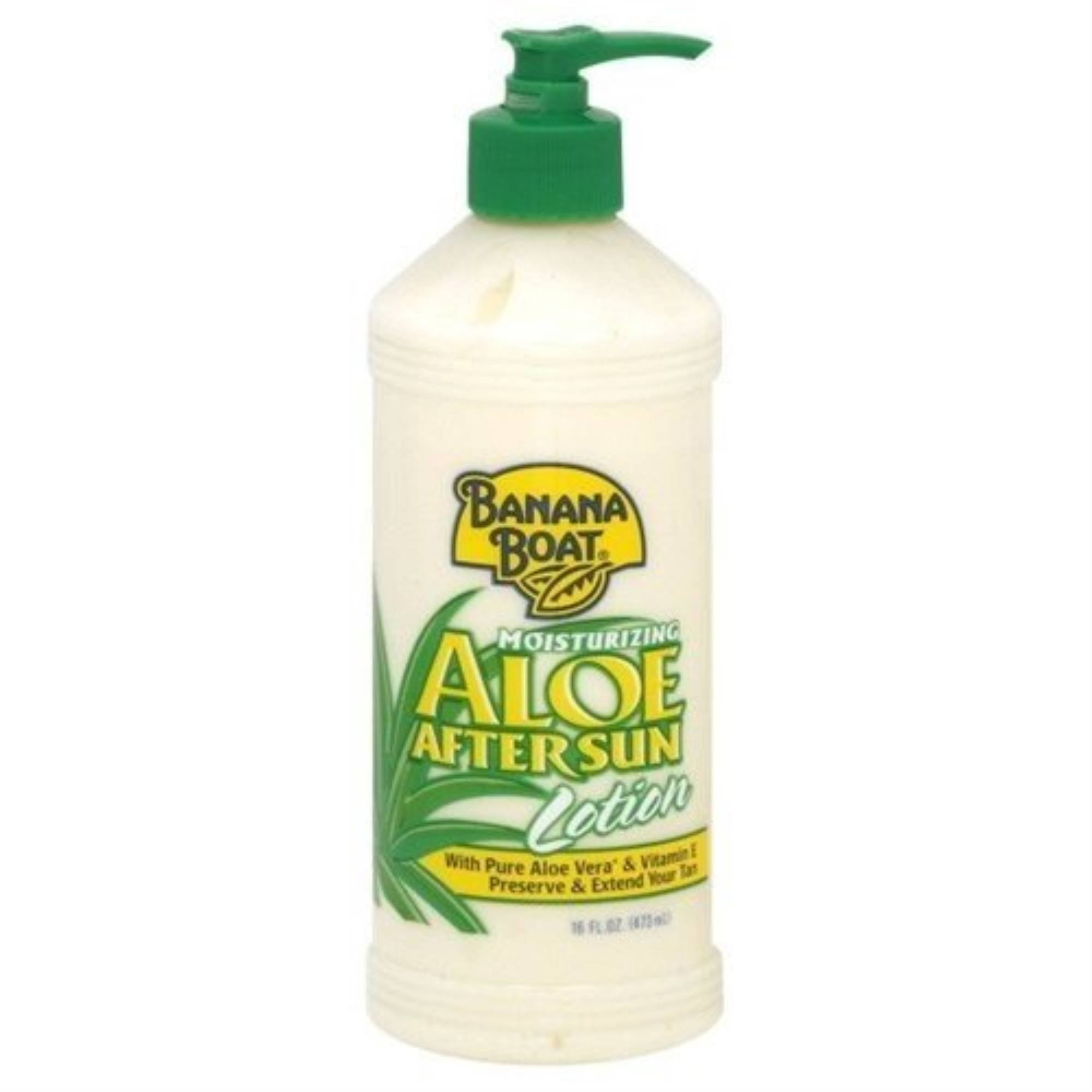 banana boat moisturizing aloe after sun pump lotion