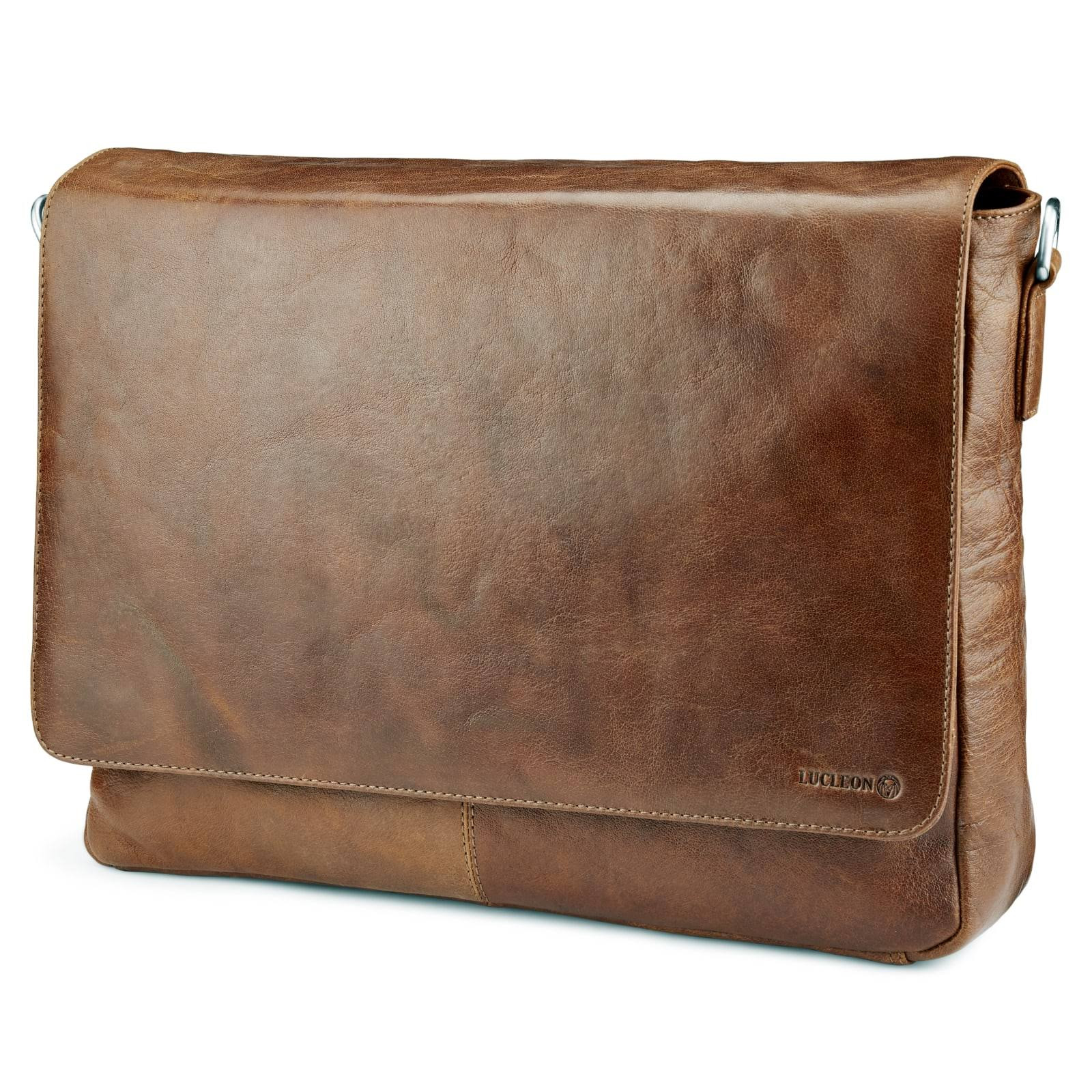 California Tan Leather Messenger Bag Lucleon Men