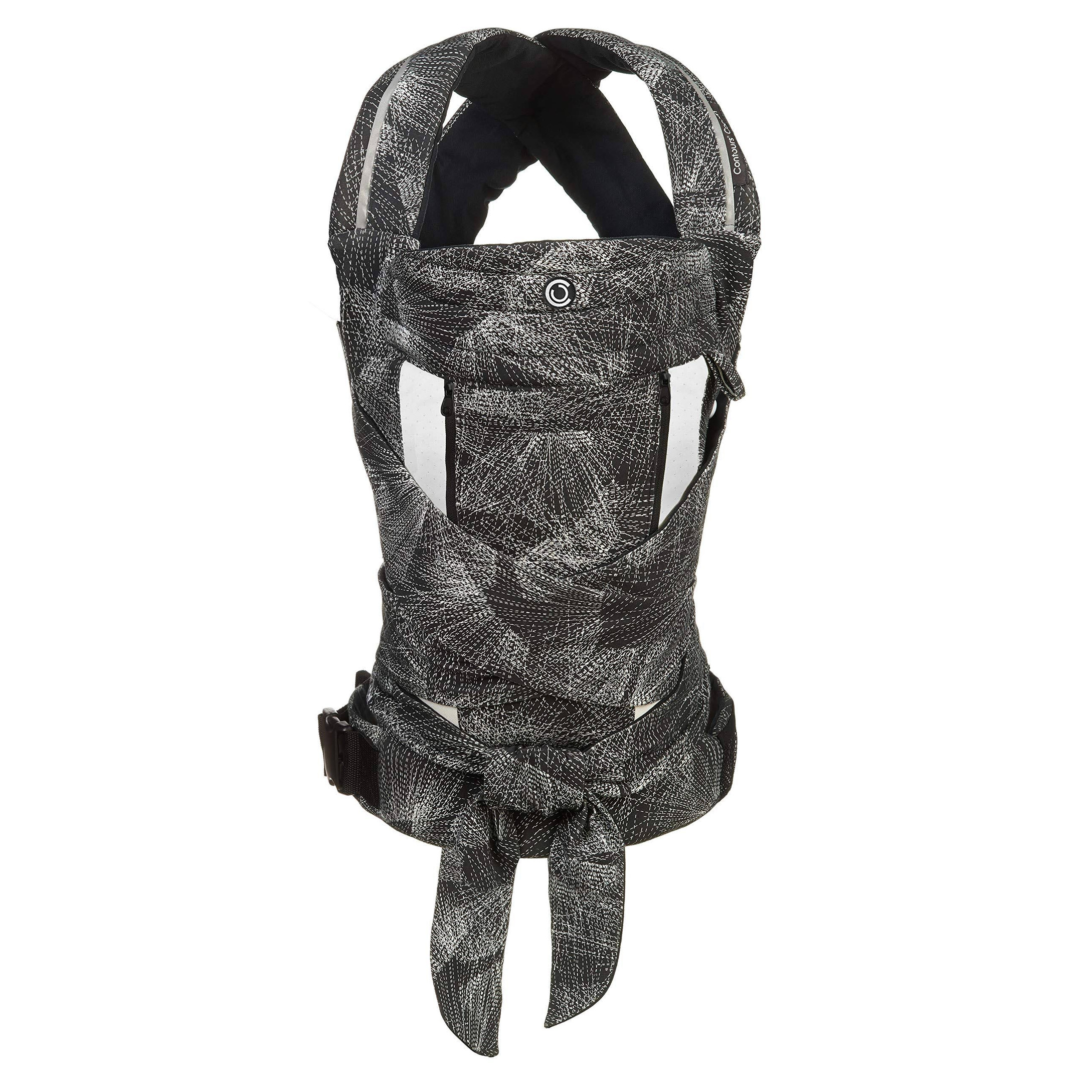 Contours Cocoon Buckle-Tie Baby Carrier, Black