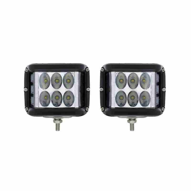 9 High Power LED Driving/Work Light with Side LED - Spot/Flood Light
