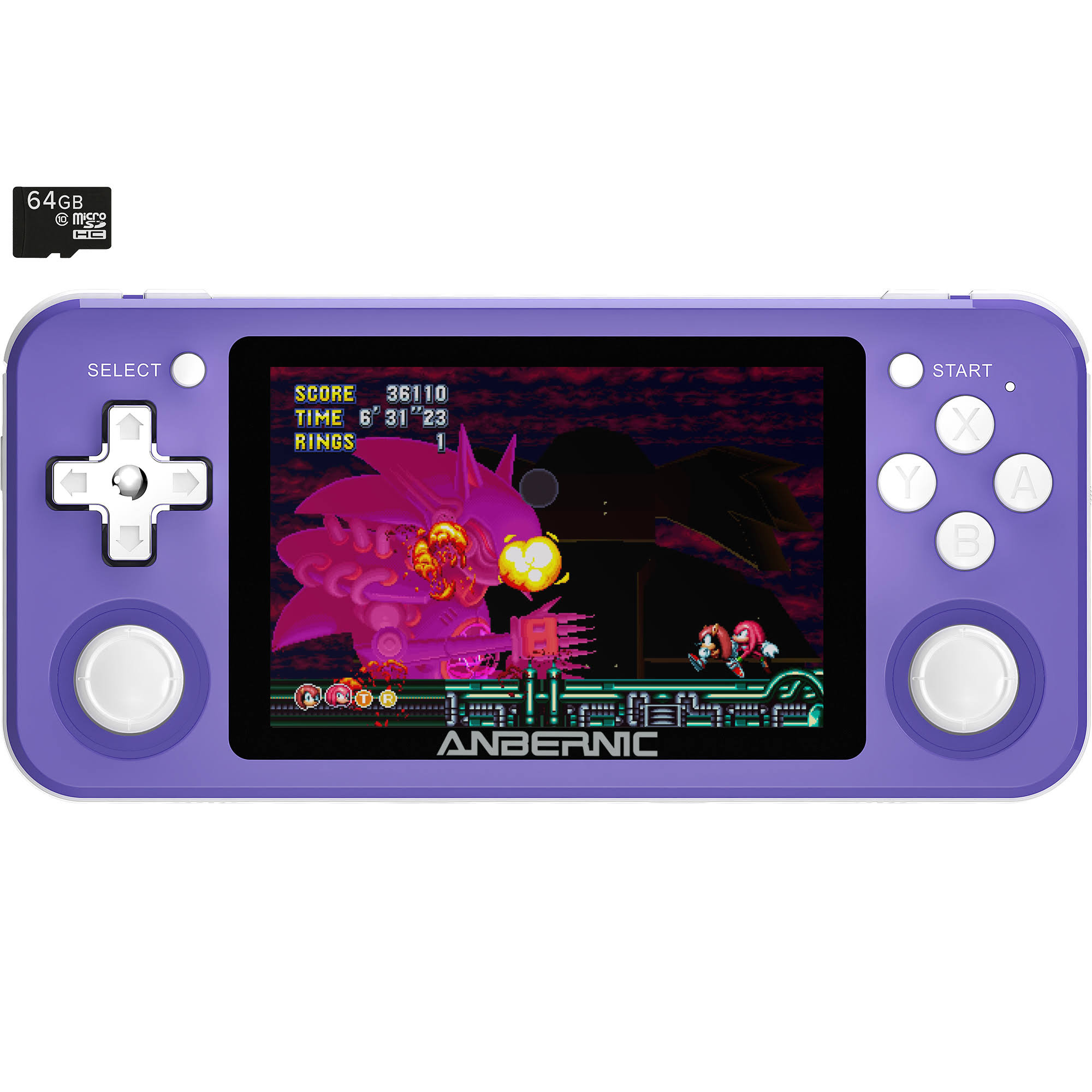 ANBERNIC RG351P Purple Quad Core Retro Gaming Handheld