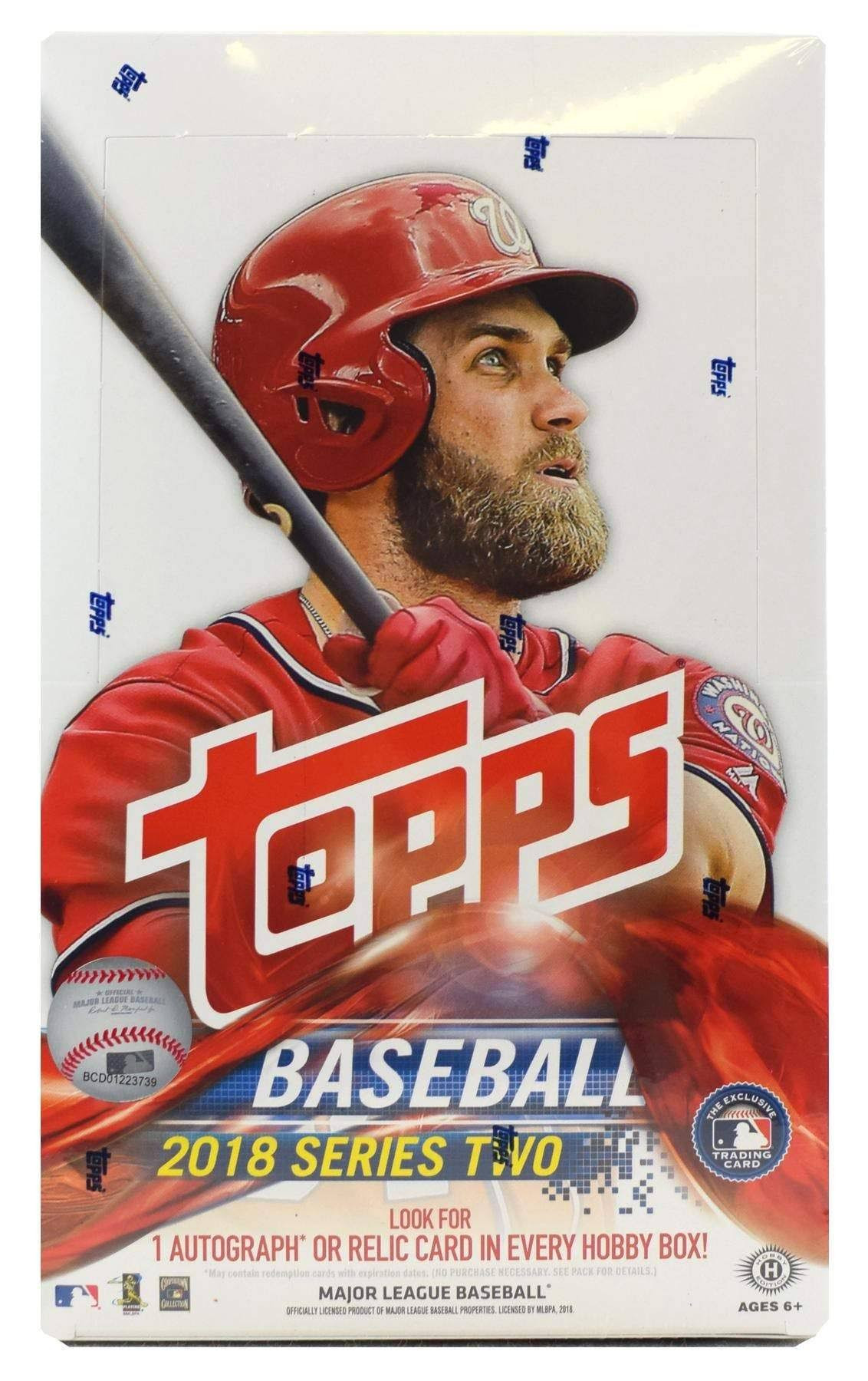 2018 Topps Series 2 Baseball Hobby Box + 1 Silver Pack
