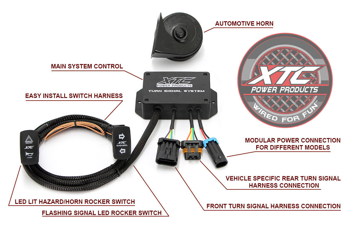 XTC Power Products Plug & Play Turn Signal System for Can-Am Defender TSS-DEF