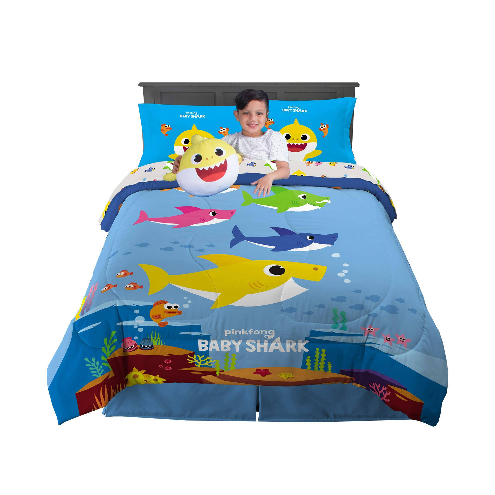 Franco Kids Bedding Super Soft Comforter with Sheets and Plush Cuddle