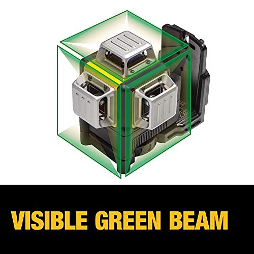 DEWALT 12V MAX Line Laser, 3 X 360, Green (DW089LG) , Yellow