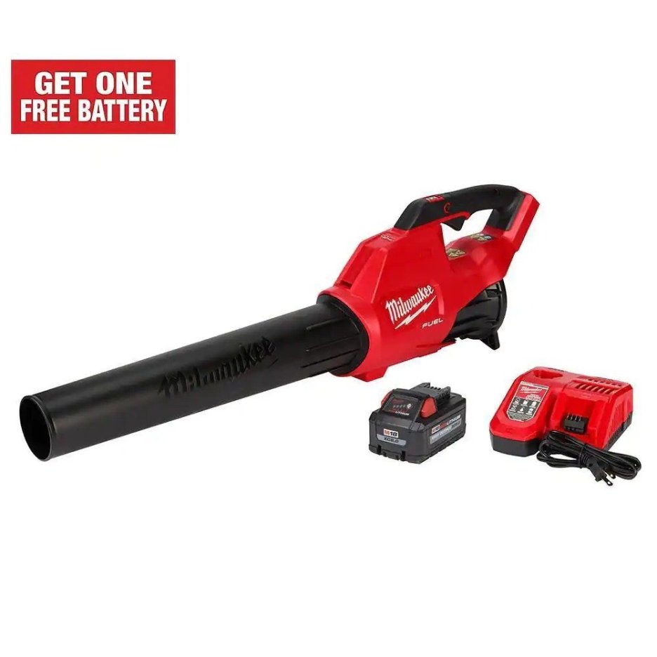 Milwaukee M18 FUEL 120 MPH 450 CFM 18-Volt Lithium-Ion Brushless Cordless Handheld Blower Kit with 8.0 Ah Battery, Rapid Charger