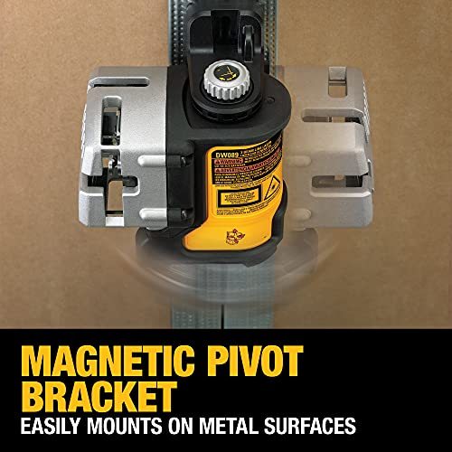 DEWALT Line Laser, Self-Leveling, Red, 3-Beam (DW089K)