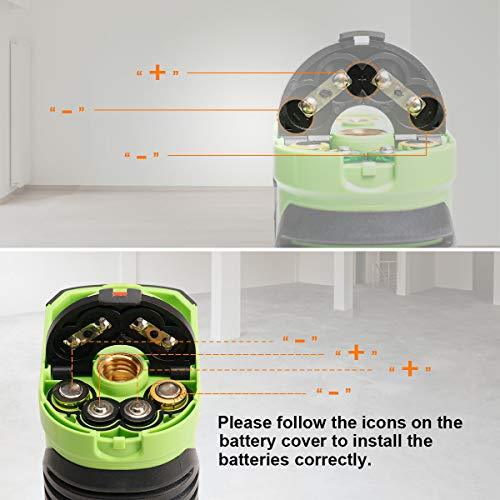 Huepar Self-Leveling Green Laser Level Cross Line with 2 Plumb Dots Laser Tool