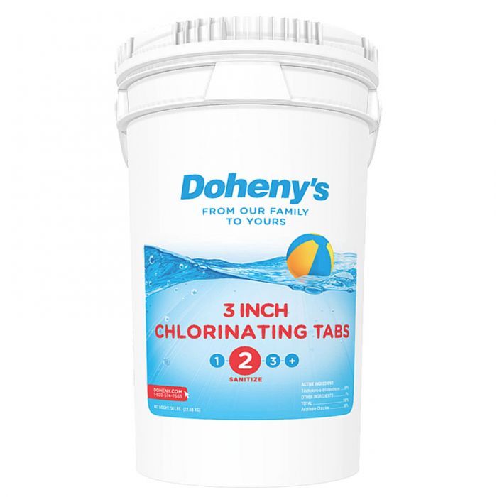 Doheny's 3 in Chlorine Tabs, 50 lb