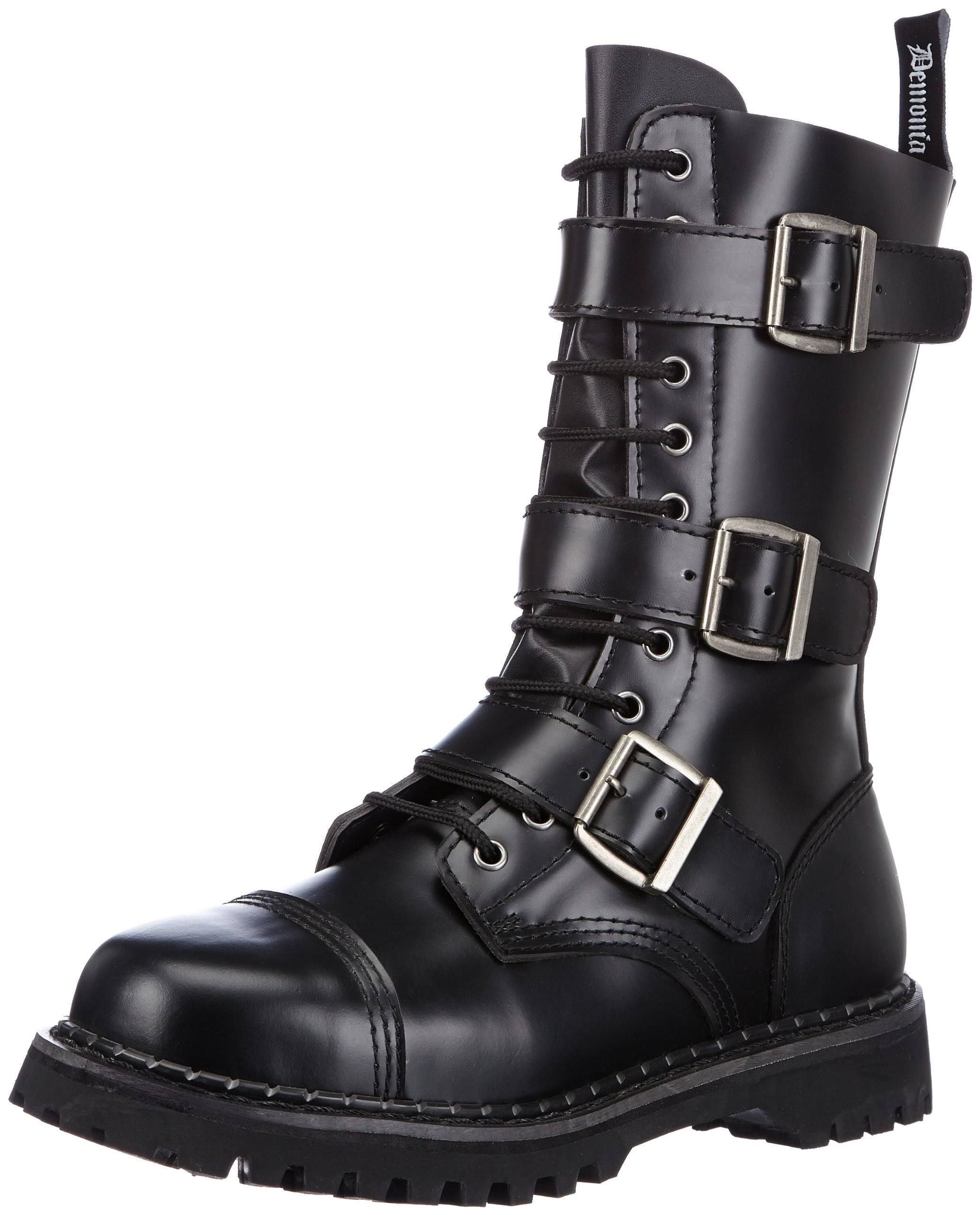 demonia riot buckle boots