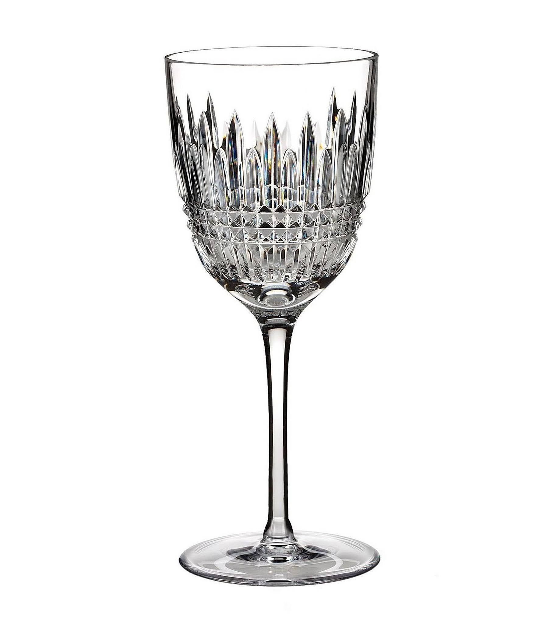 waterford lismore diamond wine glasses