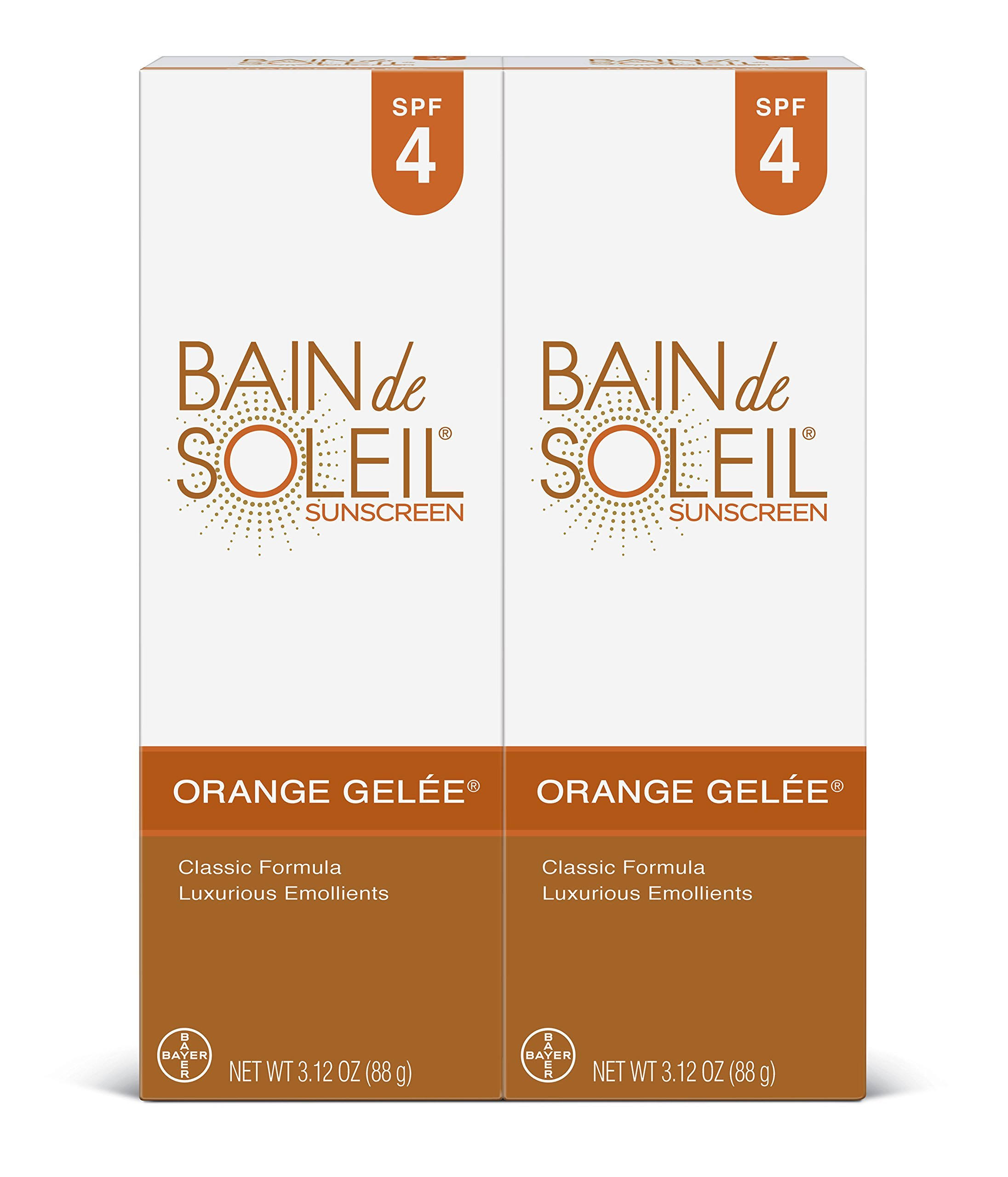 bain de soleil orange gelee sunscreen