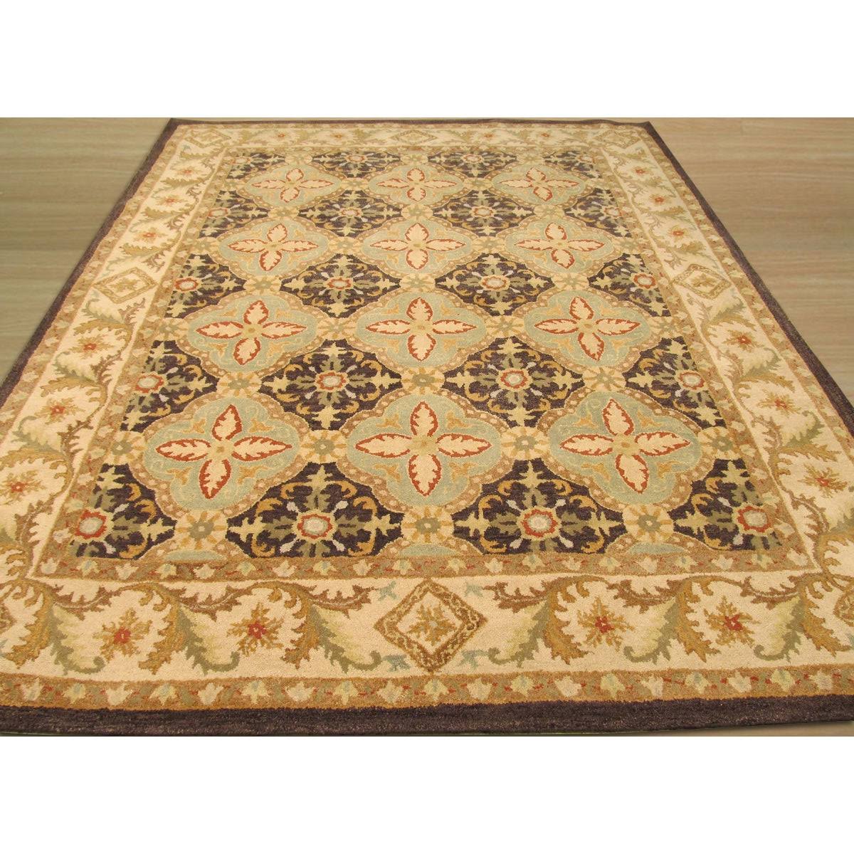 Eorc Hand-tufted Wool Brown Traditional Oriental Khyber Rug - Coblem