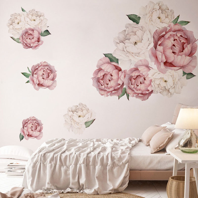 Creative Peony Series Wall Stickers