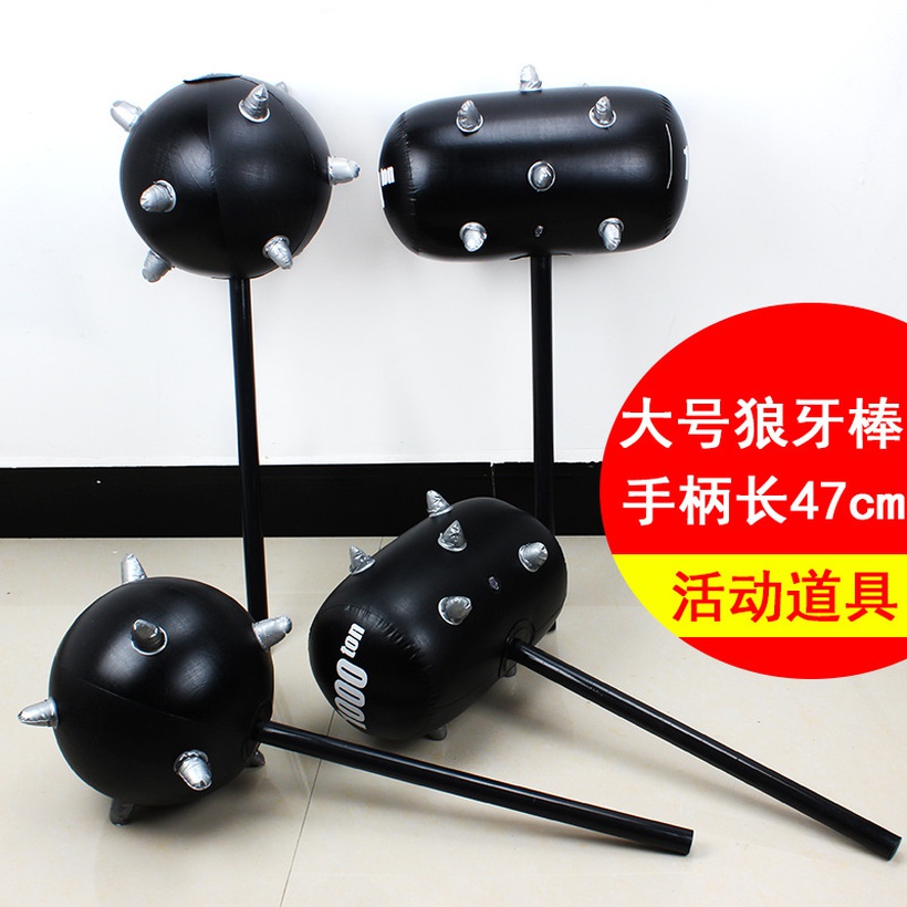 Inflatable Toys Black Barbed Vent Spike Hammer Inflatable Hammer Large Thousand Tons Barbed Hammer