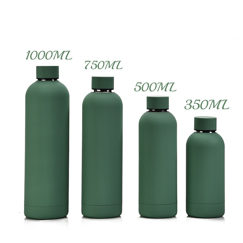 2021 New Doublelayer Stainless Steel Vacuum Flask Large Capacity Outdoor Sports Frosted Water Cup