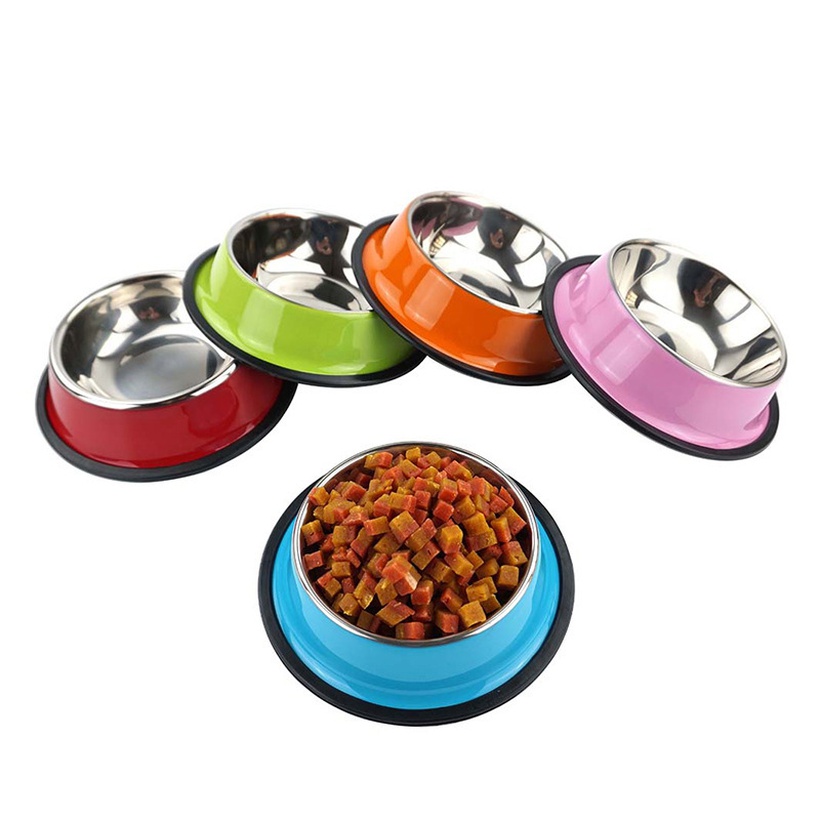 Pet Supplies Pet Rice Bowl Cat Bowl Pet Food Bowl Stainless Steel Feeder