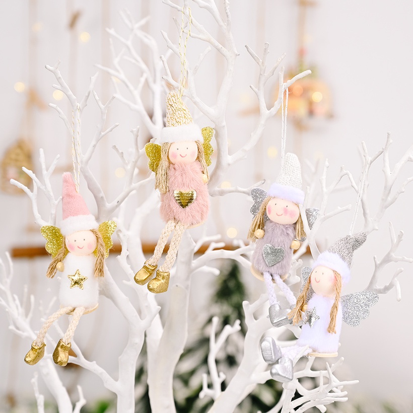 Sitting Posture Hanging Legs Angel Doll Christmas Tree Pendant