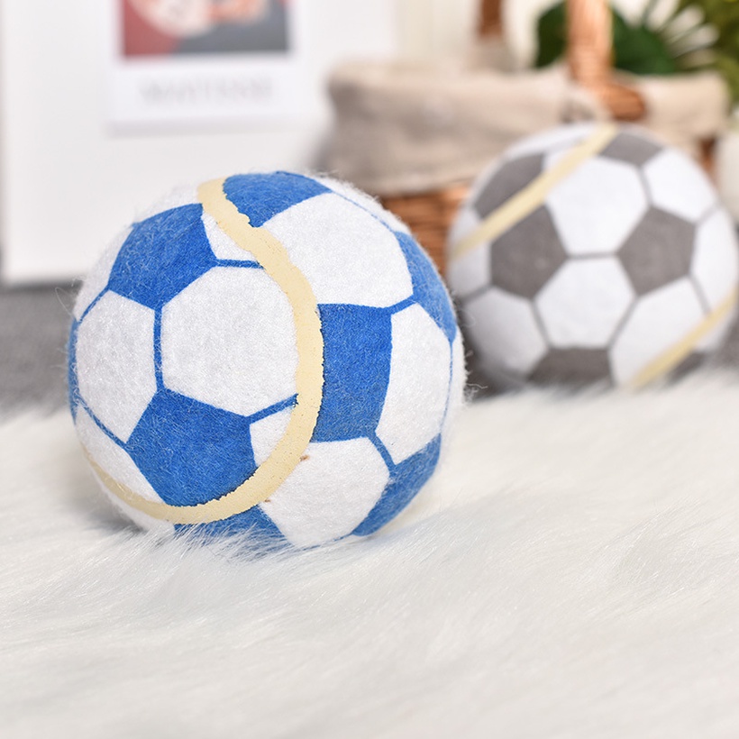 Dog Toy Bite Resistant Teeth Cleaning Molar Latex Toy Ball Pet Interactive Vocal Training Ball Pet Supplies