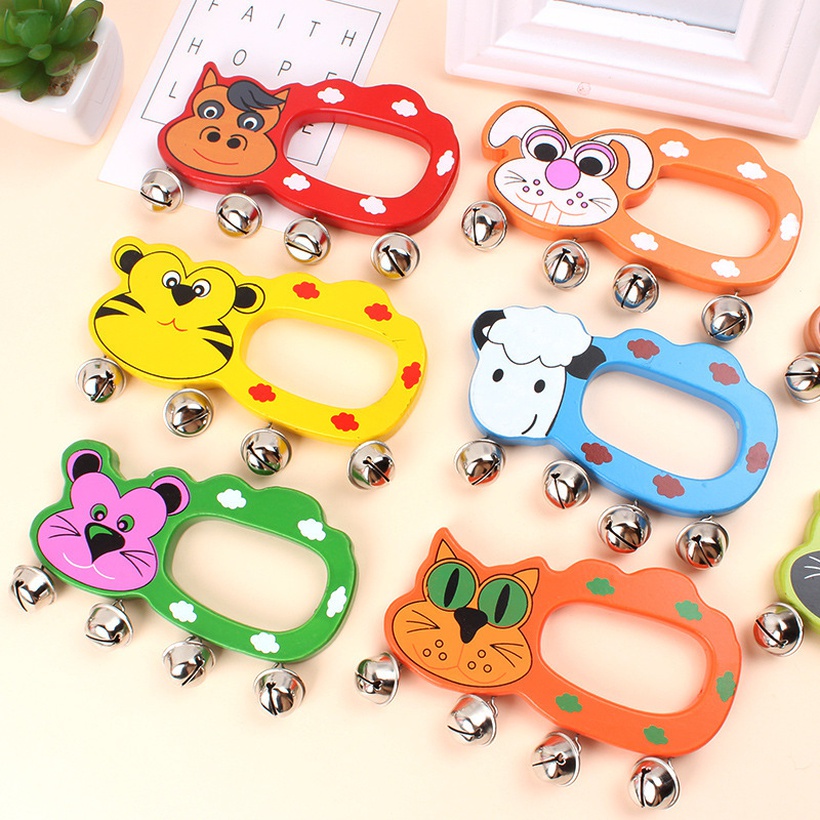 Baby Baby Rattle Children Cartoon Animal Rattle Baby Supplies Wooden Toys