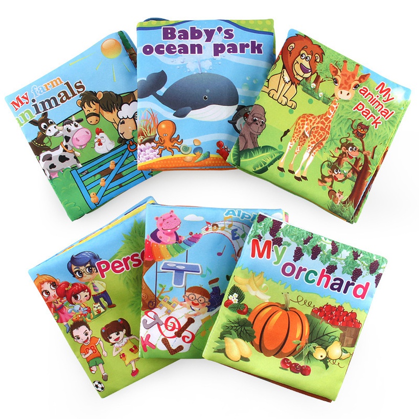 Childrens Baby Cognitive Cloth Book Palm Book