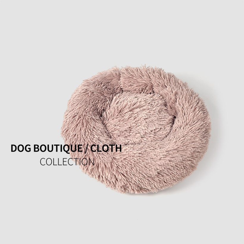 New Warm Pet Kennel Dog Mat Cat Kennel Plush Round Sleeping Cat Mat