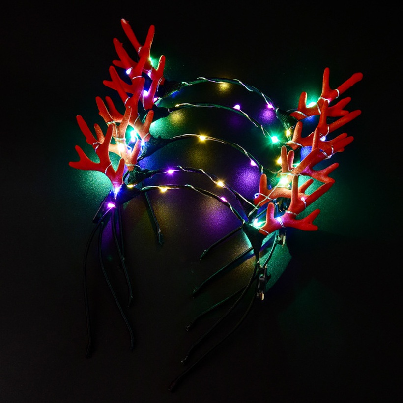 Luminous Antlers Glitter Christmas Antlers Headband