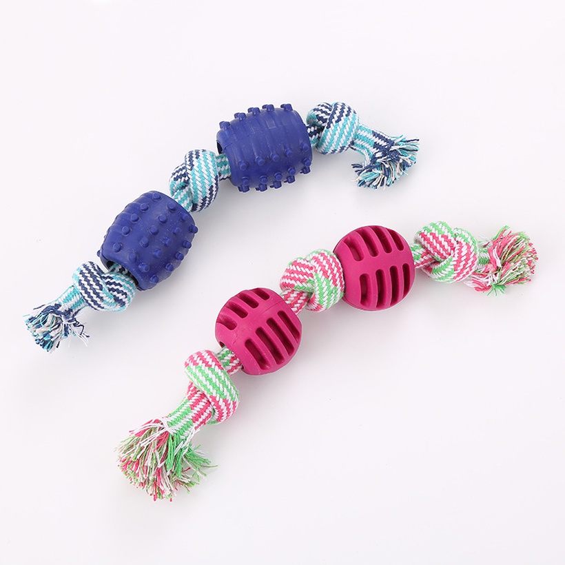 Pet Toy Cotton Rope Toy Three Knot Cotton Rope Toy Dog Toy