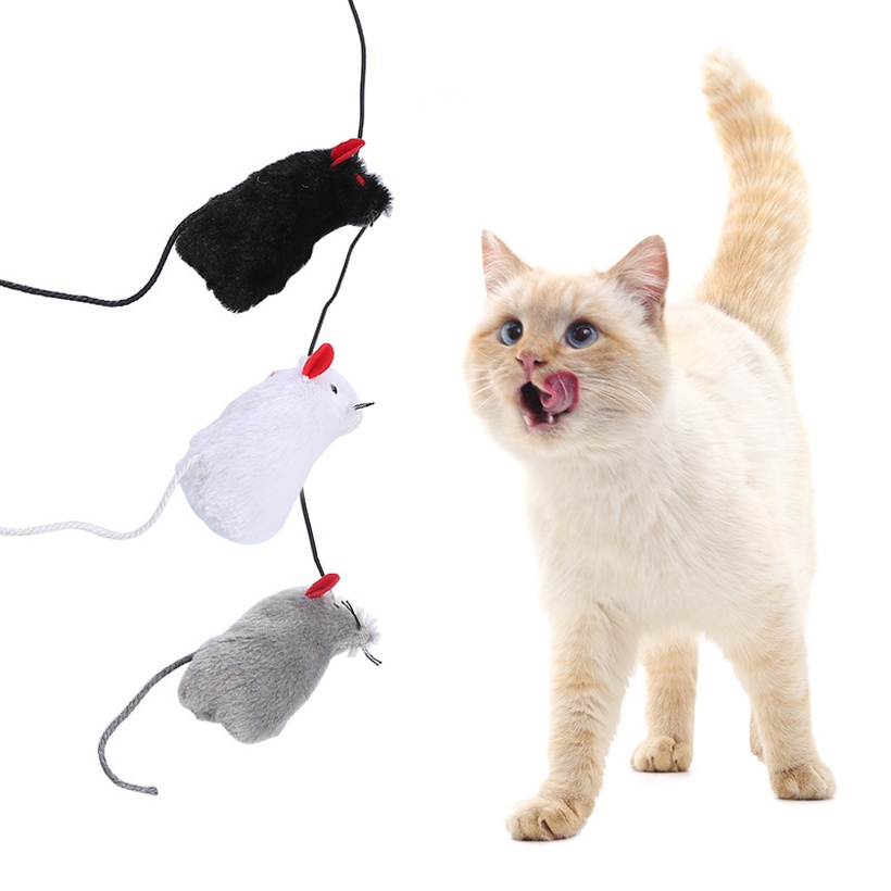 Pet Cat Toy New Ring Mouse Plush Mouse Pet Supplies
