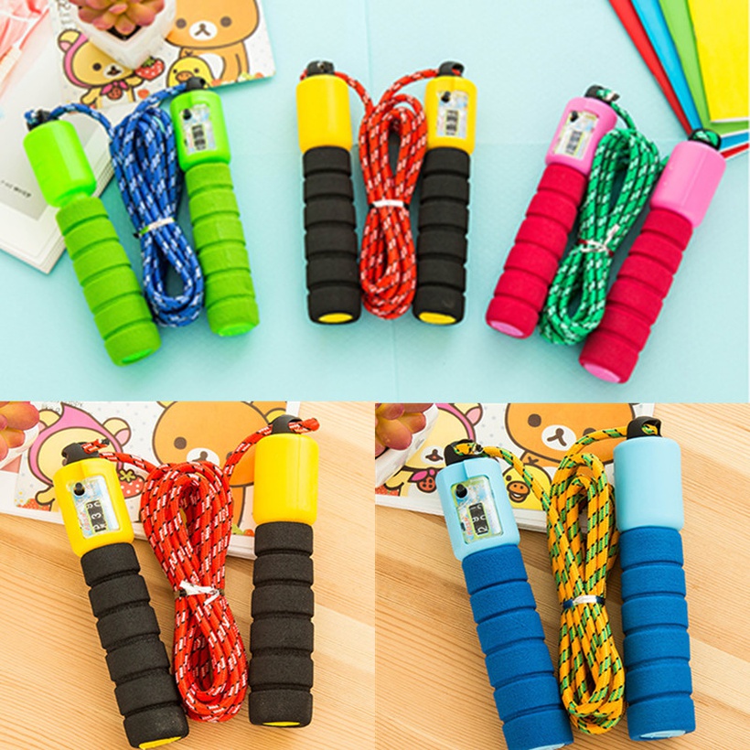 Counting Skipping Rope Sponge Cover Digital Skipping Rope