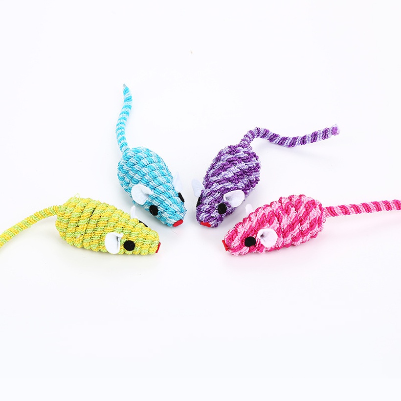 Pet Toys Color Stretch Line Toys Mouse Cat Toys Pet Supplies