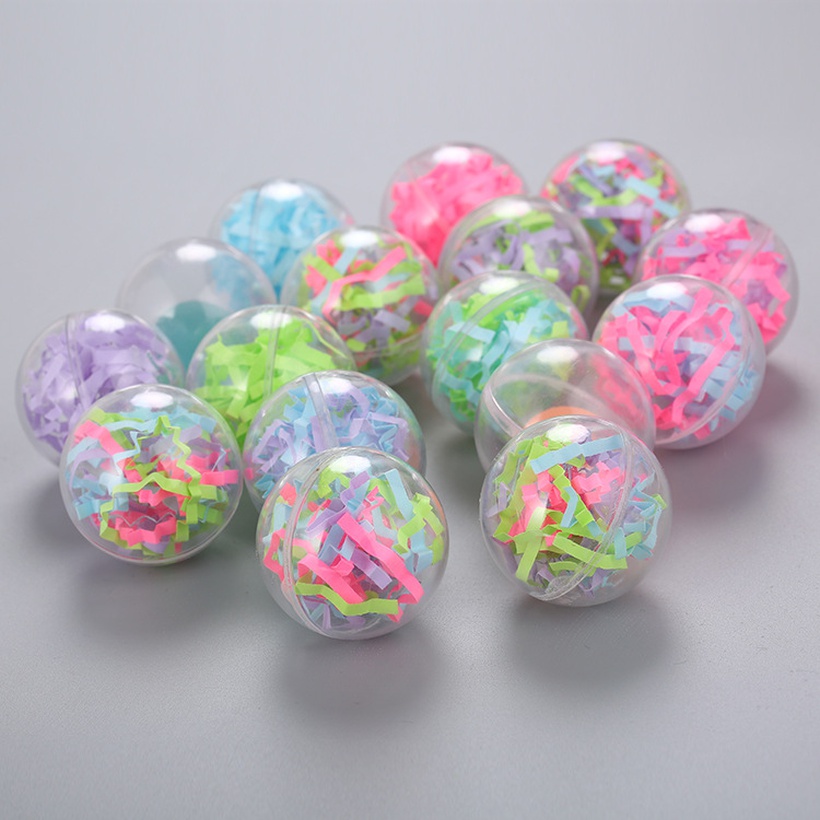 Transparent Pet Cat Toy Cute Plastic Bell Ball Toy Ball Pet Toy