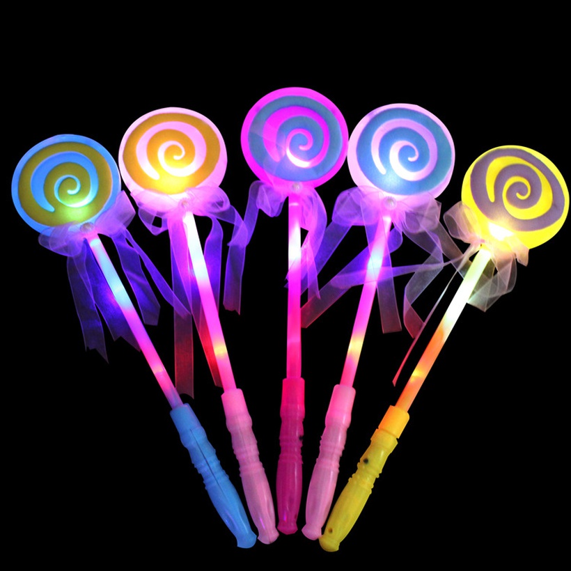 Glowing Magic Wand Flashing Stick Childrens Toys Led Lollipop Toy
