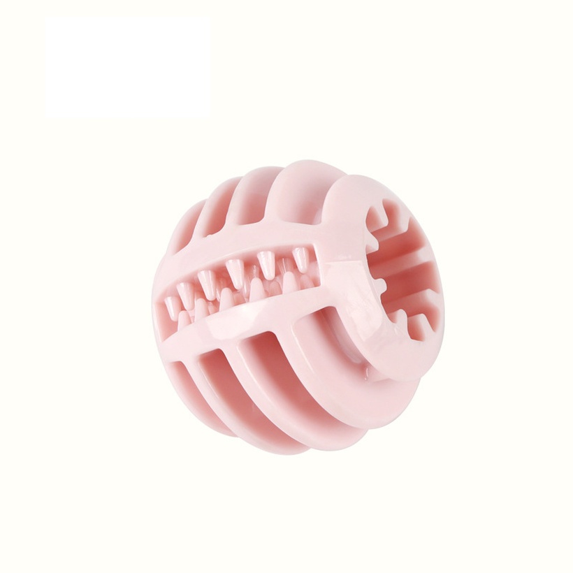 Pet Toy Dog Bite Play Food Spiller Rubber Clean Teeth Molar Elastic Toy
