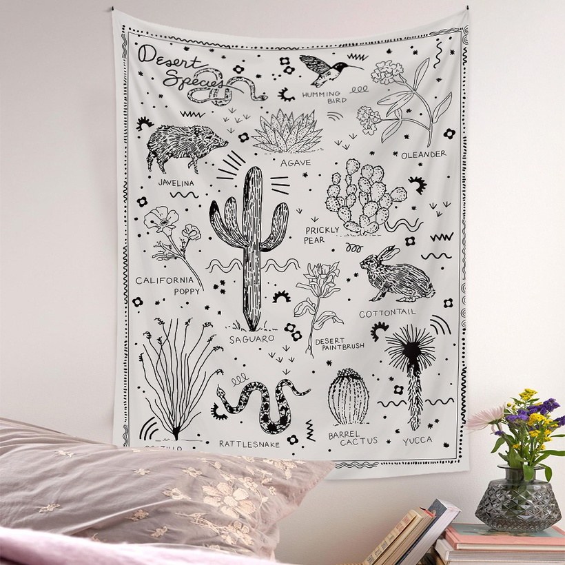 Tapestry Room Decoration Hanging Cloth Bohemian Tapestry Decoration Background Wall Cloth Hanging Cloth